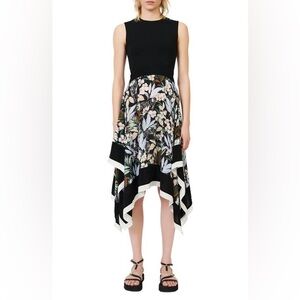 Jungle Black Dress Maje